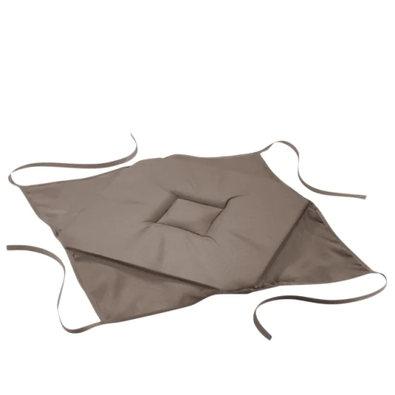 Galette 4 rabats 36 x 36 x 3.5 cm polyester uni essentiel Taupe