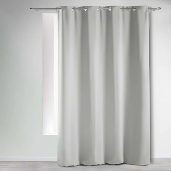 Rideau Occultant Grande Hauteur 135 x 280 cm – Gris perle – 