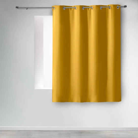 Rideau occultant 135 x 180 cm uni occult Miel