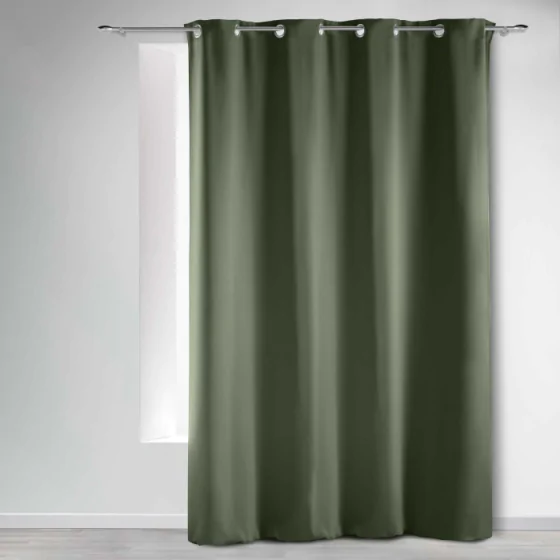 Rideau Occultant Grande Hauteur 135 x 280 cm – Vert kaki – 