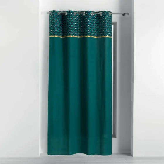 Rideau tamisant à oeillets 140 x 240 cm coton Artchic Bleu