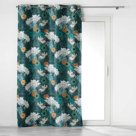 rideau a oeillets 135 x 260 cm 100% occultant/microfibre imp. osaka