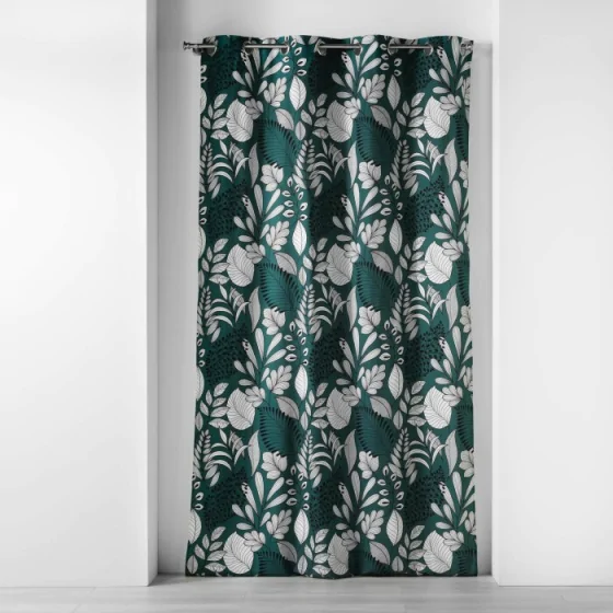 Rideau a oeillets 140 x 240 cm coton imprimé Panabel Bleu