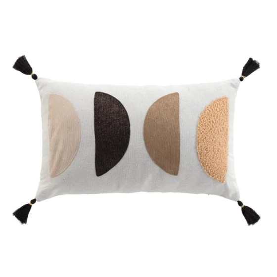 COUSSIN DEHOUS. COMPR. POMPON 30 x 50 CM POLYCOTON UNI+FANTAISIE LUMIS DES PLACE