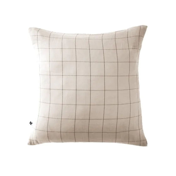 Taie d’Oreiller en Gaze de Coton Tissée – 60 x 60 cm – Gaia Match Pampa