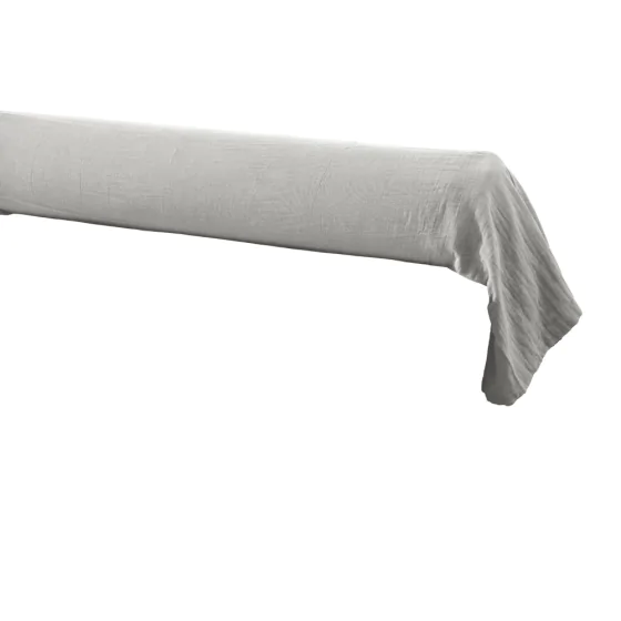 Taie de traversin en double gaze de coton – 85 x 185 cm – Gaîa Perle