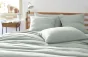 taie d'oreiller 50 x 70 cm gaze de coton gaïa chic eucalyptus