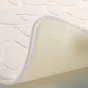 Tapis de bain 50 x 120 cm microfibre unie relief ricochet Blanc