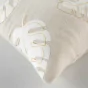 Coussin dehoussable compresse 45 x 45 cm polycoton imprime metallise evasion Sans