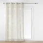 Voilage a oeillets 140 x 240 cm effet lin tissé Janice Beige
