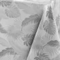 Nappe rectangle 140 x 250 cm jacquard enduit enola Gris