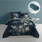 Pack housse de couette 220x240 cm Midnight + drap housse 140x190x30 Bleu