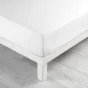 Lot de 2 Draps housse 140 x 190 x 30 cm coton bio Biolina Blanc
