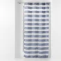 Voilage a oeillets 140 x 260 cm voile sablé fils coupés Lalina Bleu