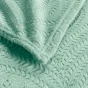 Plaid 125 x 150 cm flanelle relief unie nelia Sauge