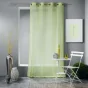 Lot de 2 voilages froissé 140 x 240 cm polycoton uni Mitsy Vert