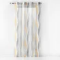 Lot de 2 Voilages a oeillets 140 x 240 cm Ondulys Jaune/blanc