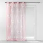 Panneau a oeillets 140 x 240 cm voile sable imprime metallise petite etoile Sans