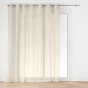 Lot de 2 Voilages à Œillets Carlin Beige 240 x 240 cm - Grande largeur