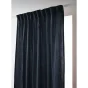 Rideau Galon Fronceur 140 x 240 cm - Double Gaze de Coton - Uni Gaïa Bleu Marine