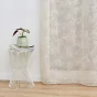 Panneau a oeillets 140 x 240 cm voile tisse applique karla Taupe
