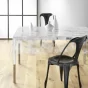 Nappe cristal rectangle 140 x 240 cm pvc imprime 14/100e soleil Sans