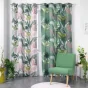 Rideau a oeillets 140 x 260 cm polyester imprimé Assana Rose
