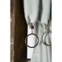 rideau ajustable + 8 anneaux pince 140 x 300 cm gaze de coton unie gaïa eucalyptus