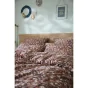 Taie d'oreiller 60 x 60 cm gaze de coton imprimée capucine camel Marron