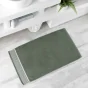 Tapis de bain 50 x 85 cm éponge unie jacquard Belina Kaki