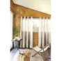 Rideau 100% coton prélavé 140 x 260 cm Kala Beige grège