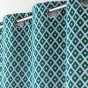 Rideau a oeillets 140 x 260 cm jacquard chenille Mariella Petrole