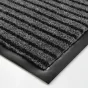 Tapis rectangle 80 x 120 cm anti-poussière grattoir Toscan - Noir/Gris