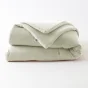 Édredon 180 x 240 cm - Double Gaze de Coton 125 gr/m² - Uni Gaïa Gris Anthracite
