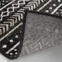 Tapis rectangle 68 x 110 cm viscose tissee tallulah Noir