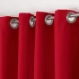 Lot de 2 rideaux spécial petites fenêtres 140 x 180 cm Essentiel Rouge