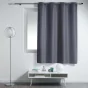 Lot de 2 rideaux spécial petites fenêtres 140 x 180 cm Essentiel Béton