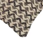Coussin déhoussable 40 x 40 cm – Coton/Polyester avec fil métallisé Loumeo Noir