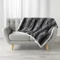 Plaid 125 x 150 cm imitation fourrure/sherpa grizzly Gris