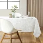 Nappe rectangle 145 x 240 cm polyester imprime metallise leya Sans