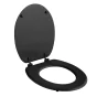 Abatt. wc charnieres plastique 18 pouces mdf uni vitamine sdb Anthracite
