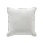 Coussin déhoussable à franges 45 x 45 cm coton Eve Naturel