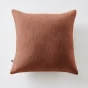 Coussin Déhoussable 45 x 45 cm 100% coton Sixtine Terracotta