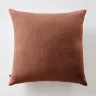 Coussin Déhoussable 60 x 60 cm - 100% coton Sixtine Terracotta