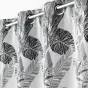 Lot de 2 Rideaux en jacquard a oeillets 140 x 260 cm Faggy Noir