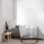 Housse de couette 260 x 240 cm coton 57 fils + 2 taies Lova