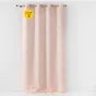Lot de 2 Rideaux 140 x 260 cm imprimé métallisé Artyline Rose/argent