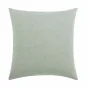 Parure de lit 3 pièces 260 x 240 cm en fils teints lavés unis – Meline Sauge (60 fils)
