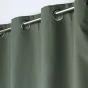 Lot de 2 Rideaux occultant double face 140 x 260 cm 100% microfibre Obscure Kaki