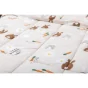 Couette imprimée réversible 240 x 220 cm + 2 taies d'oreiller 60 x 60 cm coton imprimé Pompon